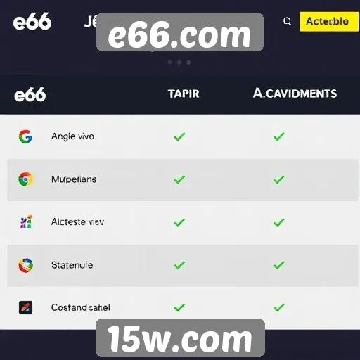 Comparativo entre e66.com e outras plataformas de jogos