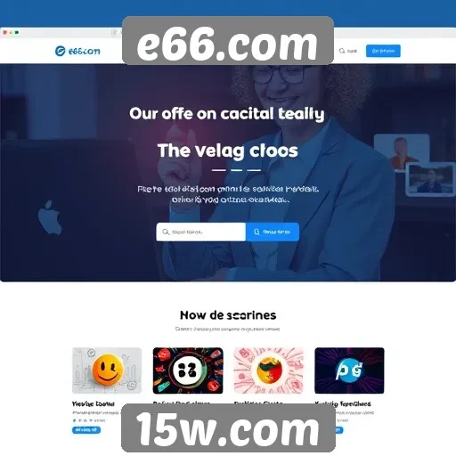 Análise da interface do usuário no site E66.com